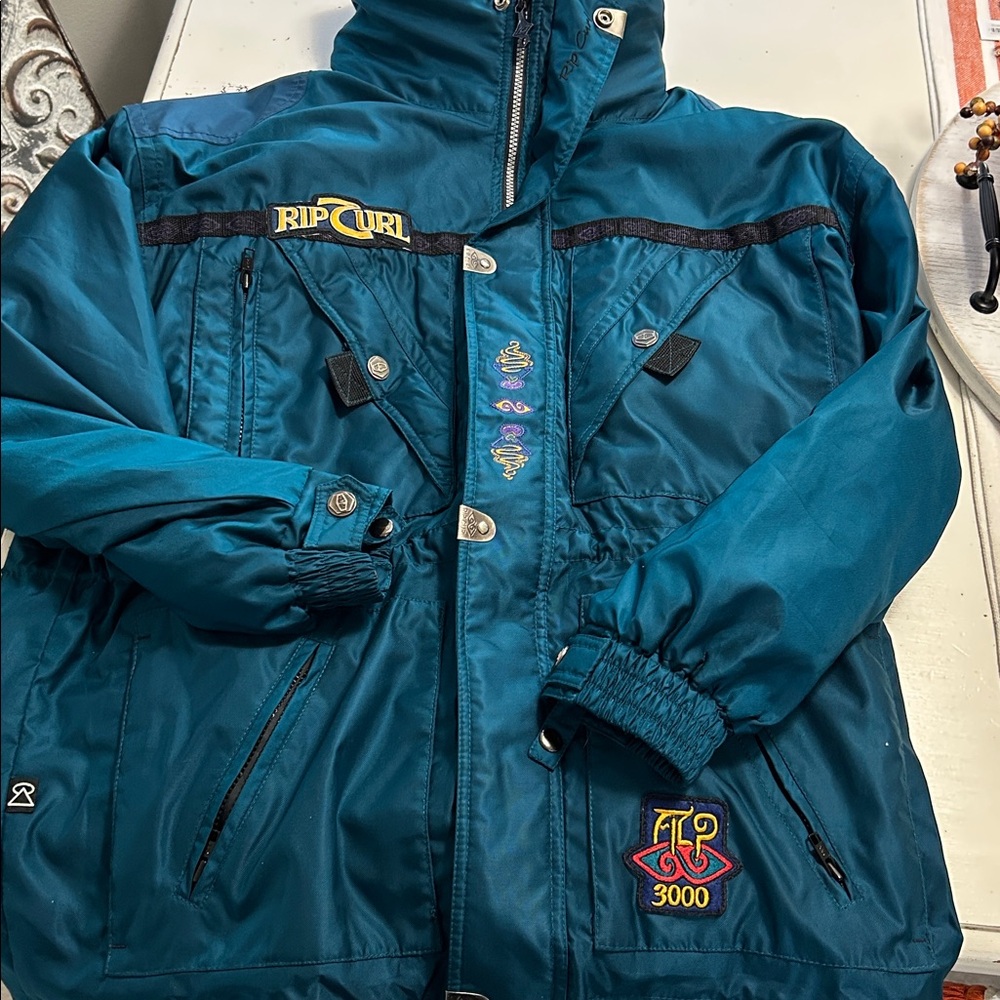 VTG Rip Curl Womens Snowboarding Parka Shell and Zip Out fleece lining S